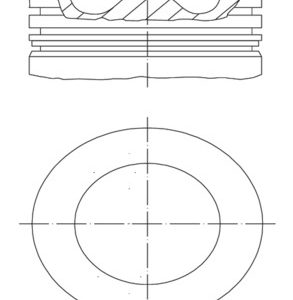 Piston CHEVROLET CAPTIVA Van (C100) VCDi tractiune integrala diesel 150 cai MAHLE ORIGINAL 011 PI 00109 000