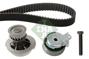 Set pompa apa + curea dintata CHEVROLET LACETTI (J200) 1.4 16V benzina 95 cai INA 530 0004 32