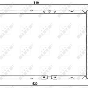 Radiator racire motor CHEVROLET MATIZ (M200, M250) 1.0 benzina 64 cai NRF 53068