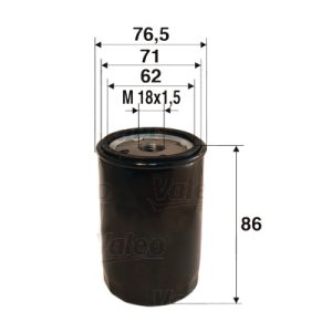 Filtru ulei CHEVROLET LACETTI combi (J200) 1.6 LPG Benzina/Autogaz (GPL) 109 cai VALEO 586010