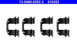 Set accesorii placute frana CHEVROLET MATIZ (M200, M250) 0.8 benzina 50 cai ATE 13.0460-0252.2