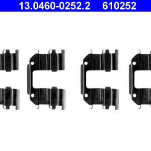 Set accesorii placute frana CHEVROLET MATIZ (M200, M250) 0.8 benzina 50 cai ATE 13.0460-0252.2