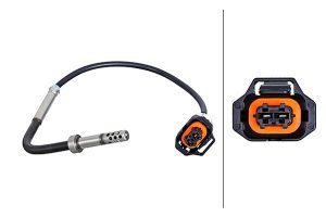 Senzor temperatura gaze evacuare CHEVROLET CAPTIVA Van (C100) VCDi tractiune integrala diesel 150 cai HELLA 6PT 010 376-421