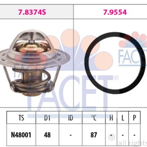 Termostat lichid racire CHEVROLET LACETTI combi (J200) 1.6 benzina 109 cai FACET 7.8374