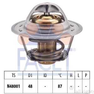 Termostat lichid racire CHEVROLET LACETTI combi (J200) 1.6 benzina 109 cai FACET 7.8374S