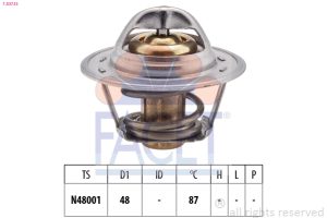 Termostat lichid racire CHEVROLET LACETTI (J200) 1.6 benzina 109 cai FACET 7.8374S