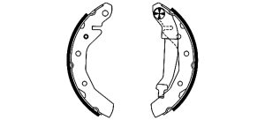 Set saboti frana CHEVROLET MATIZ (M200, M250) 1.0 LPG Benzina/Autogaz (GPL) 67 cai TEXTAR 91054000
