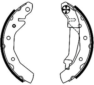 Set saboti frana CHEVROLET MATIZ (M200, M250) 0.8 benzina 50 cai TEXTAR 91054000