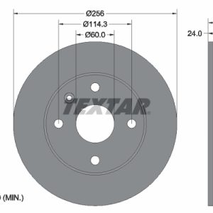 Disc frana CHEVROLET LACETTI (J200) 1.8 benzina 122 cai TEXTAR 92133600
