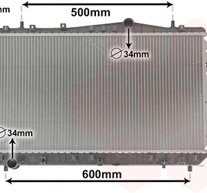 Radiator racire motor CHEVROLET LACETTI (J200) 2.0 D diesel 121 cai VAN WEZEL 81002073