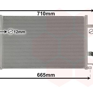 Condensator climatizare CHEVROLET NUBIRA combi 2.0 D diesel 121 cai VAN WEZEL 81005056