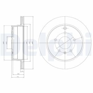 Disc frana CHEVROLET CAPTIVA SPORT 2.4 benzina 136 cai DELPHI BG4069