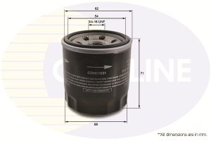 Filtru ulei CHEVROLET MATIZ (M200, M250) 0.8 benzina 52 cai COMLINE CDH11631
