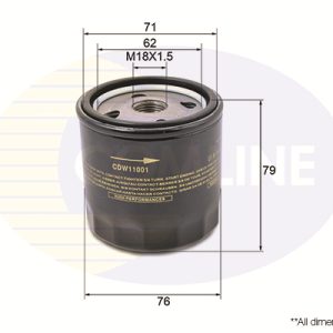 Filtru ulei CHEVROLET LACETTI (J200) 1.4 16V benzina 95 cai COMLINE CDW11001