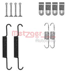Set accesorii saboti frana parcare CHEVROLET CAPTIVA Van (C100) VCDi diesel 126 cai METZGER 105-0881