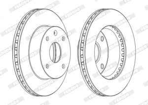 Disc frana CHEVROLET LACETTI combi (J200) 1.8 benzina 121 cai FERODO DDF1257C