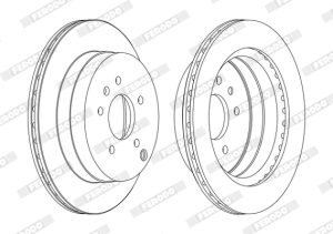 Disc frana CHEVROLET CAPTIVA SPORT 2.4 benzina 136 cai FERODO DDF1660C