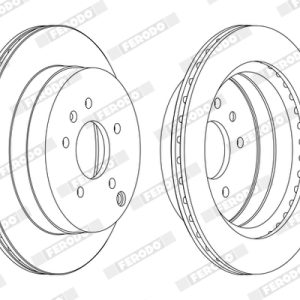 Disc frana CHEVROLET CAPTIVA SPORT 2.4 benzina 136 cai FERODO DDF1660C