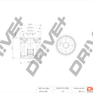 Filtru ulei CHEVROLET MATIZ (M200, M250) 0.8 benzina 52 cai DRIVE DP1110.11.0021