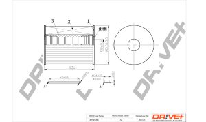 Filtru ulei CHEVROLET CAPTIVA Van (C100) VCDi diesel 126 cai DRIVE DP1110.11.0154