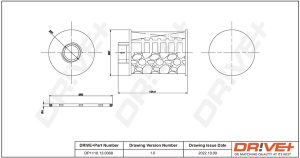 Filtru combustibil CHEVROLET CAPTIVA Van (C100) VCDi tractiune integrala diesel 150 cai DRIVE DP1110.13.0068