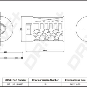 Filtru combustibil CHEVROLET CAPTIVA Van (C100) VCDi tractiune integrala diesel 150 cai DRIVE DP1110.13.0068