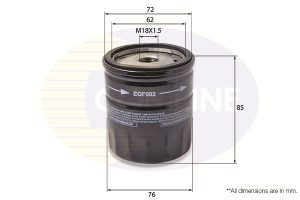 Filtru ulei CHEVROLET LACETTI (J200) 1.8 benzina 121 cai COMLINE EOF002