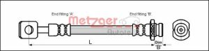 Furtun frana CHEVROLET MATIZ (M200, M250) 0.8 LPG Benzina/Autogaz (GPL) 52 cai METZGER 4110602