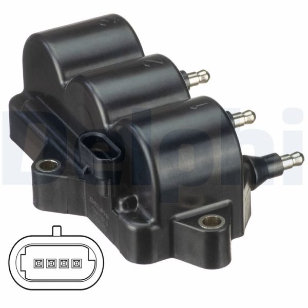 Bobina de inductie CHEVROLET MATIZ (M200, M250) 0.8 benzina 50 cai DELPHI GN10513-12B1