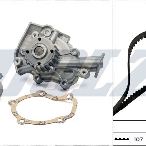 Set pompa apa + curea dintata CHEVROLET MATIZ (M200, M250) 0.8 LPG Benzina/Autogaz (GPL) 52 cai DOLZ KD138