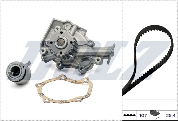 Set pompa apa + curea dintata CHEVROLET MATIZ (M200, M250) 0.8 LPG Benzina/Autogaz (GPL) 52 cai DOLZ KD138