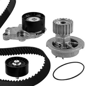 Set pompa apa + curea dintata CHEVROLET LACETTI combi (J200) 1.6 LPG Benzina/Autogaz (GPL) 109 cai GRAF KP696-1