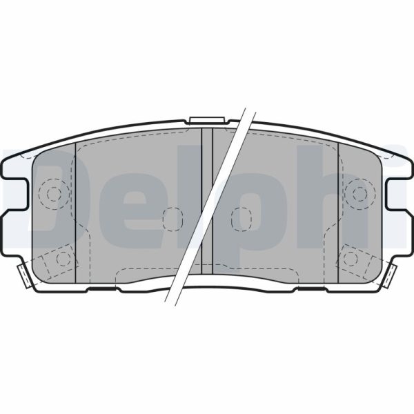Placute frana CHEVROLET CAPTIVA Van (C100) VCDi diesel 126 cai DELPHI LP1988