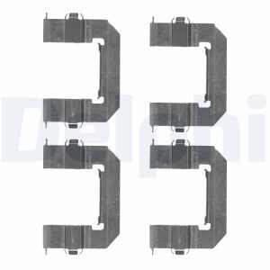 Set accesorii placute frana CHEVROLET CAPTIVA Van (C100) VCDi diesel 126 cai DELPHI LX0501