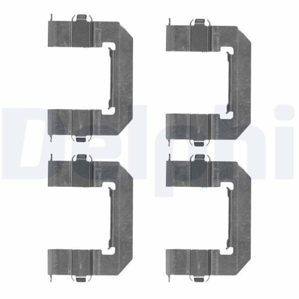 Set accesorii placute frana CHEVROLET CAPTIVA Van (C100) VCDi diesel 126 cai DELPHI LX0501