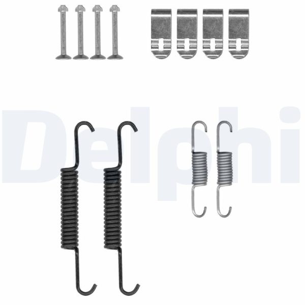 Set accesorii saboti frana parcare CHEVROLET CAPTIVA Van (C100) VCDi diesel 126 cai DELPHI LY1413