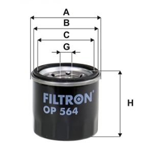 Filtru ulei CHEVROLET MATIZ (M200, M250) 0.8 benzina 52 cai FILTRON OP 564