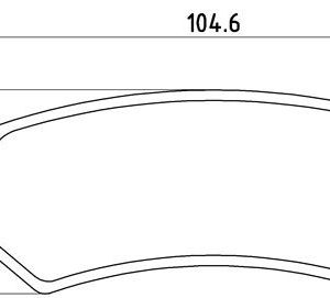 Placute frana CHEVROLET LACETTI combi (J200) 1.6 benzina 109 cai BREMBO P 10 001