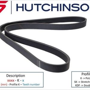 Curea transmisie cu caneluri CHEVROLET CAPTIVA Van (C100) VCDi tractiune integrala diesel 150 cai HUTCHINSON 2060 K 6