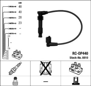 Set cablaj aprindere CHEVROLET LACETTI (J200) 1.8 benzina 121 cai NGK 0810