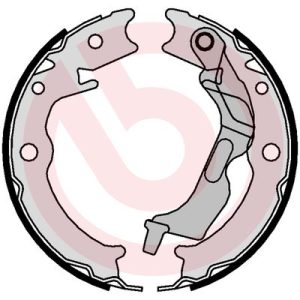 Set saboti frana frana de mana CHEVROLET LACETTI (J200) 2.0 D diesel 121 cai BREMBO S 10 520