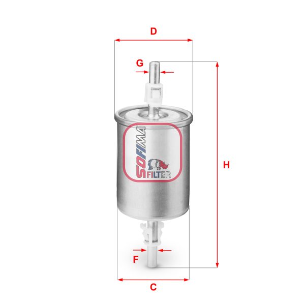 Filtru combustibil CHEVROLET MATIZ (M200, M250) 0.8 benzina 52 cai SOFIMA S 1515 B