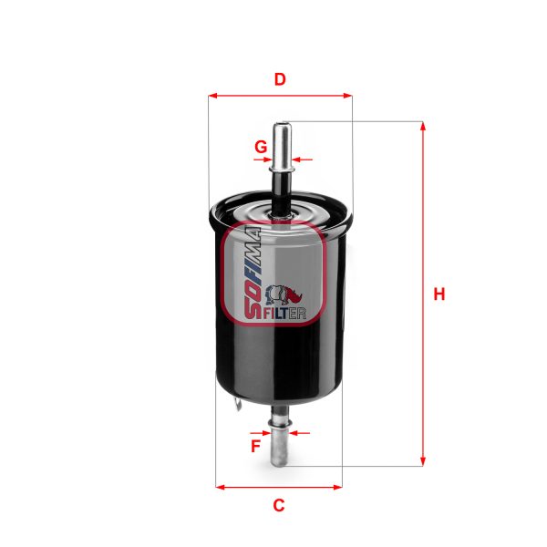 Filtru combustibil CHEVROLET MATIZ (M200, M250) 0.8 LPG Benzina/Autogaz (GPL) 52 cai SOFIMA S 1843 B