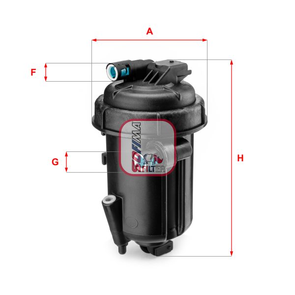 Filtru combustibil CHEVROLET LACETTI (J200) 2.0 D diesel 121 cai SOFIMA S 5163 GC