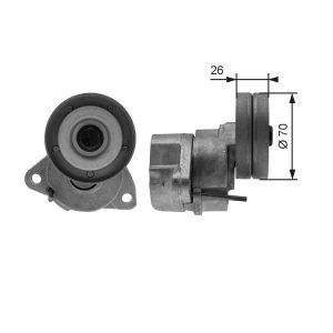 Intinzator curea transmisie CHEVROLET LACETTI (J200) 1.8 benzina 91 cai GATES T38154