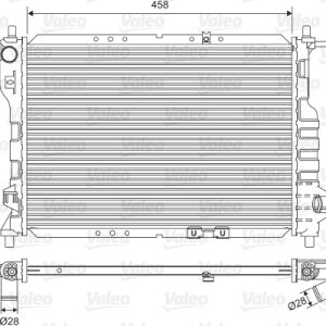 Radiator racire motor CHEVROLET MATIZ (M200, M250) 1.0 benzina 67 cai VALEO 701598