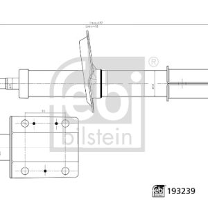 Amortizor CITROEN JUMPER I bus (230P) 2.5 D diesel 86 cai FEBI BILSTEIN 193239