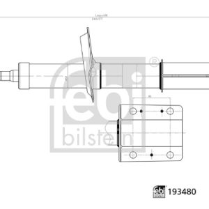Amortizor CITROEN JUMPER I caroserie (244) 2.8 HDi 4x4 diesel 128 cai FEBI BILSTEIN 193480