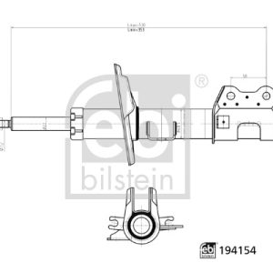 Amortizor CITROEN NEMO Autoutilitara/limuzina spatioasa (AA_) 1.3 HDi 75 diesel 75 cai FEBI BILSTEIN 194154