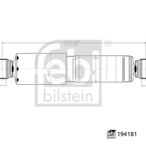 Amortizor CITROEN JUMPER I caroserie (230L) 2.5 D 4x4 diesel 86 cai FEBI BILSTEIN 194181